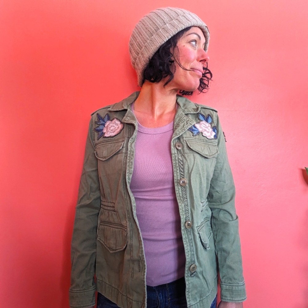 Vintage Abercrombie military style jacket